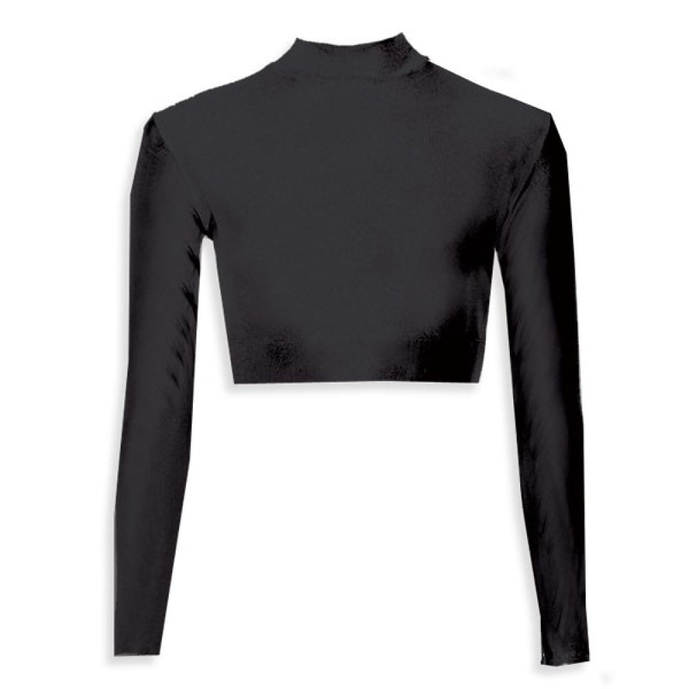 Cheer Fantastic Turtleneck Midriff Black Ladies Small