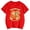 Red, variant on Kids Cute Monkey Cartoon Print T Shirt Graphic Tee for Girls and Boys Casual Comfortable Top