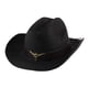 thumbnail image 5 of Sombrero de vaquero Fernando unisex de paja negro, 5 of 8