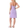 thumbnail image 3 of INSPIRE CHIC Women's Sleeveless Sleepwear Camisole Nightwear V Neck Nightshirt Pajama Dress Chemise Nightdress L Light Purple, 3 of 5