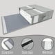thumbnail image 5 of Xiao Hua Organizadores y almacenamiento de sábanas, caja plegable para guardar ropa de cama con ventana y etiqueta, organizador de armario para ropa de cama, mantas, fundas nórdicas y sábanas (gris), 5 of 5