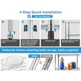 thumbnail image 6 of YRLLENSDAN 5 Tier Garage Shelving, Adjustable Metal Shelving, 1250 LBS Standing Kitchen Shelves, 72"x24"x18", Chrome, 6 of 7