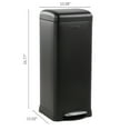 thumbnail image 5 of happimess Betty Retro 8-Gallon Step-Open Trash Can, Charcoal Black, HPM1007B, 5 of 10
