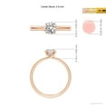 thumbnail image 5 of ANGARA Natural Diamond Solitaire Engagement Ring in 14K Rose Gold for Women (Size-5.9mm| Color-I-J| Clarity-I1-I2) | April Birthstone, Anniversary, Jewelry Gift for Women | Natural Diamond Ring, 5 of 9