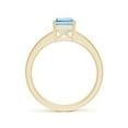 thumbnail image 2 of Angara Natural 1.35 Ct. Aquamarine with Diamond Classic Ring in 14K Yellow Gold for Women (Ring Size: 3), 2 of 12