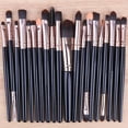 thumbnail image 3 of Makeup Brush Set, Synthetic Hair Brushes, 20 Pieces Professional Cosmetic Brush Kit for Face Eyes Lips, Wooden Handle Durable Design, Easy Powder Application, Home Use, 3 of 4