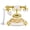 White, Gold, variant on ToppiJoy Vintage Phone, Rotary Phone Fashioned Old Telephone, Vintage Phone House Phone for Home Office Decorative White, Gold