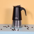 thumbnail image 5 of Any Morning Stovetop Espresso Coffee Maker Stainless Steel Induction Moka Pot, 300 ml - 10 oz, Black, 5 of 5
