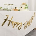 thumbnail image 6 of Efavormart 10ft Pre-Strung Metallic Gold Foil "Happy Birthday" Banner, Party Photo Backdrop Hanging Garland - 250 GSM, 6 of 11