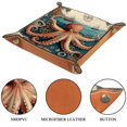 thumbnail image 3 of Jewelry Dish Trinket Tray Home Decor Wedding Gift for Her Small Ring Holder Vintage Map Book Octopus Flag, 16x16cm, 3 of 6
