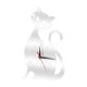 thumbnail image 4 of Reloj de pared con diseño de gato para habitación infantil, reloj de pared moderno y divertido, reloj silencioso. Plata, 4 of 9