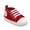 Red, variant on Otqutp Baby Toddler Lace Sneakers Flat Non Slip Ankle Toddler First Walking Running Sport Shoes Lightweight Casual Comfy