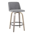 thumbnail image 4 of Toriano Counter Stools for Kitchen Counter, Counter Height Chairs, Bar Stools Set of 2, Counter Height Chairs, Bar Stools For Kitchen Island (Grey Fabric), 4 of 6