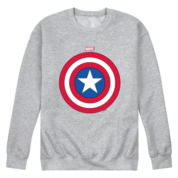 Marvel - Cap Logo Shield - Men's Crew Fleece Sweatshirt