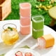 thumbnail image 4 of Molde para cubitos de hielo Advancent Rosa Con tapa y caja de almacenamiento de silicona apilable, 4 of 6