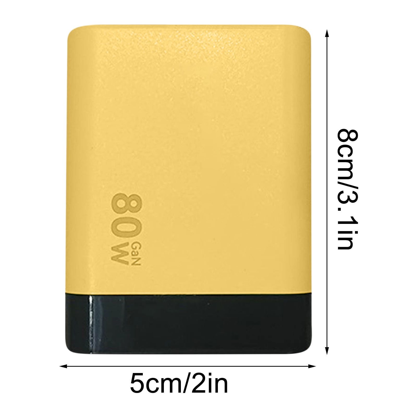 3 in 1 Wall Chargers, 3 Pack Retractable 80w Max, Scalable 80w Max Fast Charger Module with Type-C Cable and 2 USB Ports (Yellow + Green + White)