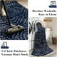 thumbnail image 5 of Bohemian Carpet for Living Room Decoration Navy Blue Ethnic Rug Bedroom Bedside Area Rugs Machine Washable Non-slip Floor Mat My Lux Decor Round, 5 of 6