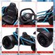 thumbnail image 5 of Historyli Kart de 24 V para niños mayores de 8 años, coche de carreras de 8 mph con música, color azul, 5 of 6