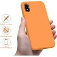 thumbnail image 4 of for iPhone XR Case, [Silky and Soft Touch Series] Premium Soft Silicone Rubber Full-Body Protective Bumper Case Compatible with Apple iPhone XR 6.1 inch (Orange), 4 of 15