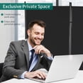 thumbnail image 4 of PayLessHere 3 Panel Folding Privacy Screen, 6 Ft Portable Room Divider for Separating Spaces,102" W x 70" H Freestanding Partition Room Panel,Black, 4 of 7
