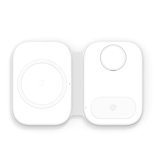 Mistaha F20 Magnetic Foldable Wireless Charger 3 in 1 Charging Station 15W Fast Charging Pad