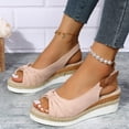 thumbnail image 7 of WMTBSRSW Orthopedic Wedge Sandals for Women 2025 Summer Dressy Ankle Strap Flat Sandals Casual Strappy Low Wedges Slip on Beach Sandals, 7 of 7