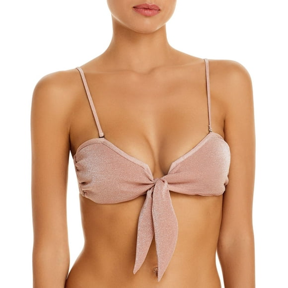 Ramy Brook Venus Haut de Bikini Métallique, Blush, TP