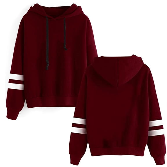 Women Casual Solid Casual Hoodie Sweatshirt Long Sleeve Loose Top Long Hoodie Jacket Female Sweatshirt up Sweatshirt Top Light Lightweight Hoodie Women Zip Hoodie Drawstring Hoodie Long Zip up Jacket