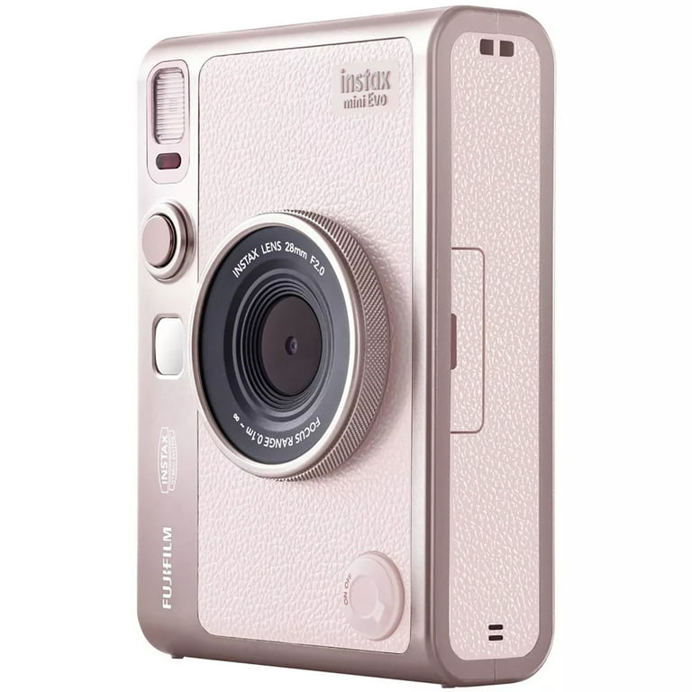 Fujifilm Instax Mini Evo Hybrid Instant Film Camera, Gentle Rose
