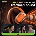 thumbnail image 6 of Acer Open-Ear Headphones - Adjustable Ear Hooks, Ultra-Comfort Fit & Easy to Pair, Stereo Sound, Clear Calls, Bluetooth 5.4 Wireless Earbuds Waterproof, Orange, 6 of 9