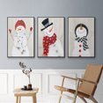 thumbnail image 5 of Snowman - Framed Premium Gallery Wrapped Canvas L Frame 3 Piece Set - Ready to Hang, 5 of 9