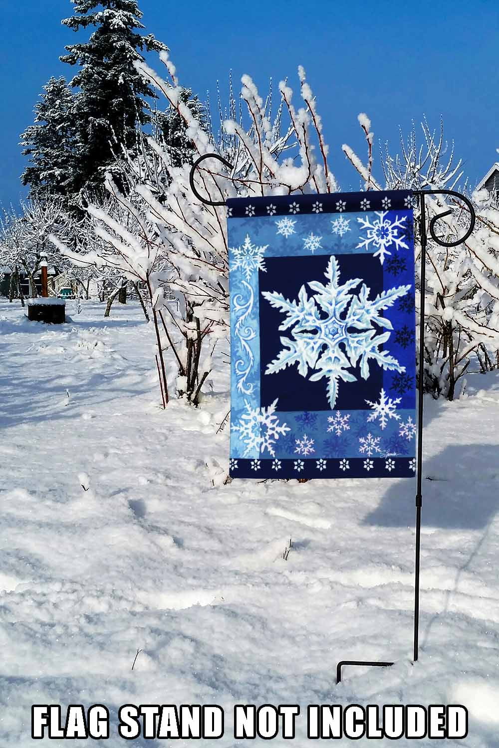 Toland Home Garden Cool Snowflakes Winter Flag Double Sided 12x18 Inch