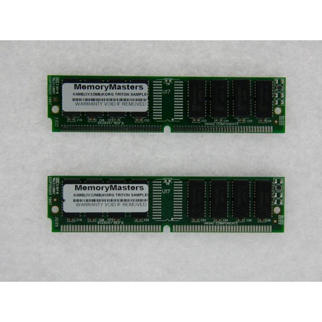 64MB 2X32MB 72pin SIMM Sampler Memory for Korg Triton Studio, Triton Extreme, Triton Rack RAM
