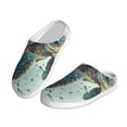 thumbnail image 2 of Lsque Watercolor Turtle1 Pattern Womens Comfort Cotton on Scuff With Memory Foam and Anti-skid Sole Slipper-37/38, 2 of 7