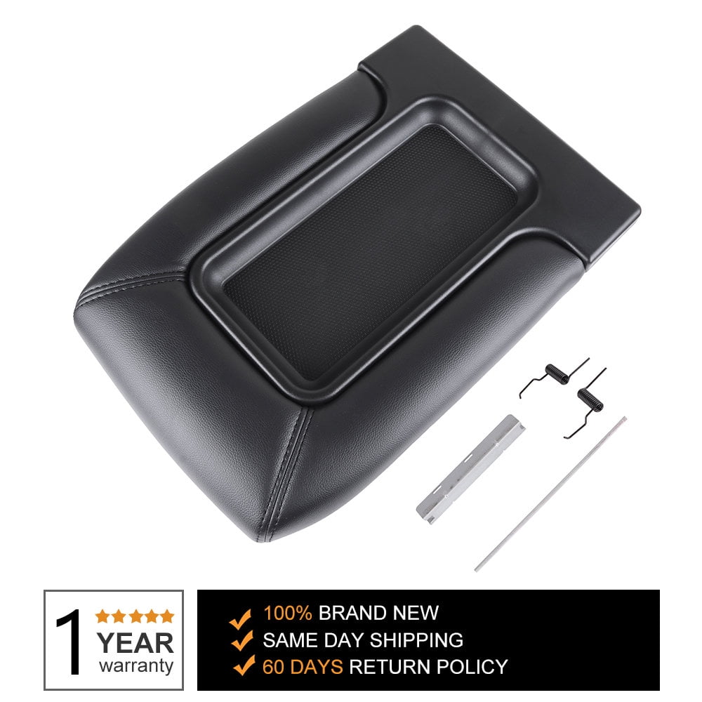 SCITOO Auto Gray Center Console Lid Kit Replacement fit for 2001-2007 GMC Sierra for Chevrolet Silverado
