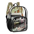 thumbnail image 2 of Ttyddzy Clear Backpack Heavy Duty PVC Transparent Backpack for College Workplace, Giraffe Green, 2 of 8