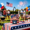 thumbnail image 4 of Qjidjing Independence Day Canvas Bag, Tote Bag, Patriotic American Flag Pattern Canvas, for 4th of July Shopping, Outdoor Activity, Daily Use, 4 of 6