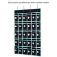 thumbnail image 4 of KEEPJOY 30 Pockets Classroom Pocket Chart Organizer,Black Cell Phones Calculator Holder for Classroom Storage Hanging Wall or Door, 4 of 8