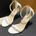 thumbnail image 5 of RUIYANQI Women's High Heel Sandals Ankle Strap Open Toe Shoes Minimalist Design Elegant Party Footwear Stylish Stiletto Heels White Women Sandal, 5 of 6