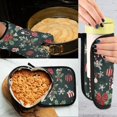 thumbnail image 5 of Yayeee Oven Mitts and Pot Holder Set of 2 Heat Resistant Kitchen Gloves Baking Hot Pad, Green Christmas, 5 of 5
