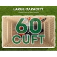 thumbnail image 6 of OROFULL 5x3 FT Outdoor Storage Shed, Waterproof Resin Tool Shed with Lockable Door & Reinforced Floor, All-Weather Shed for Patio Garage Garden Khaki, 6 of 9