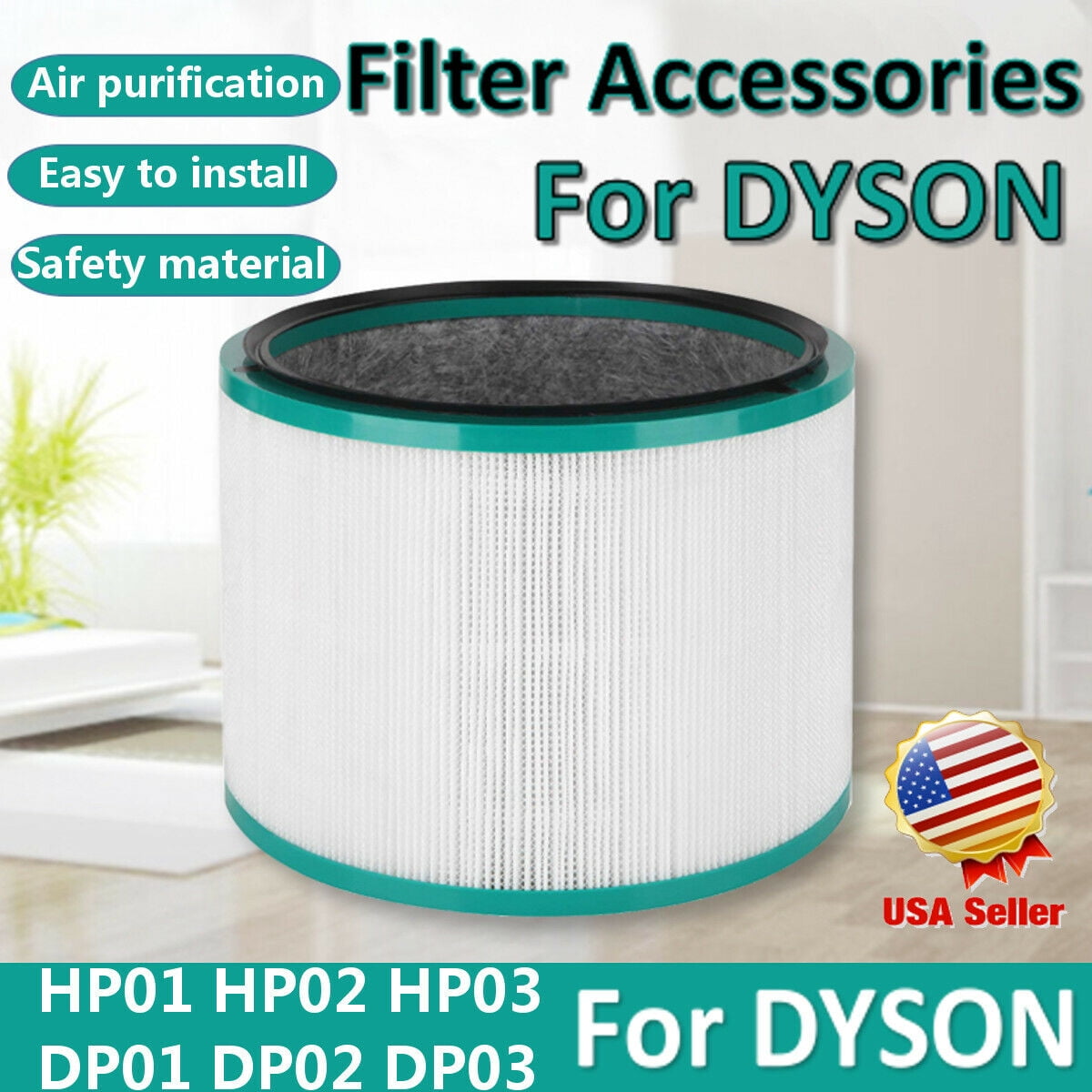 MTP ® Hepa Filter For Dyson DP01 HP02 HP00 HP01 HP03 HP02 DP03 Pure Cool  Link Hot Cold Air Cleaner OEM part # 968125-03