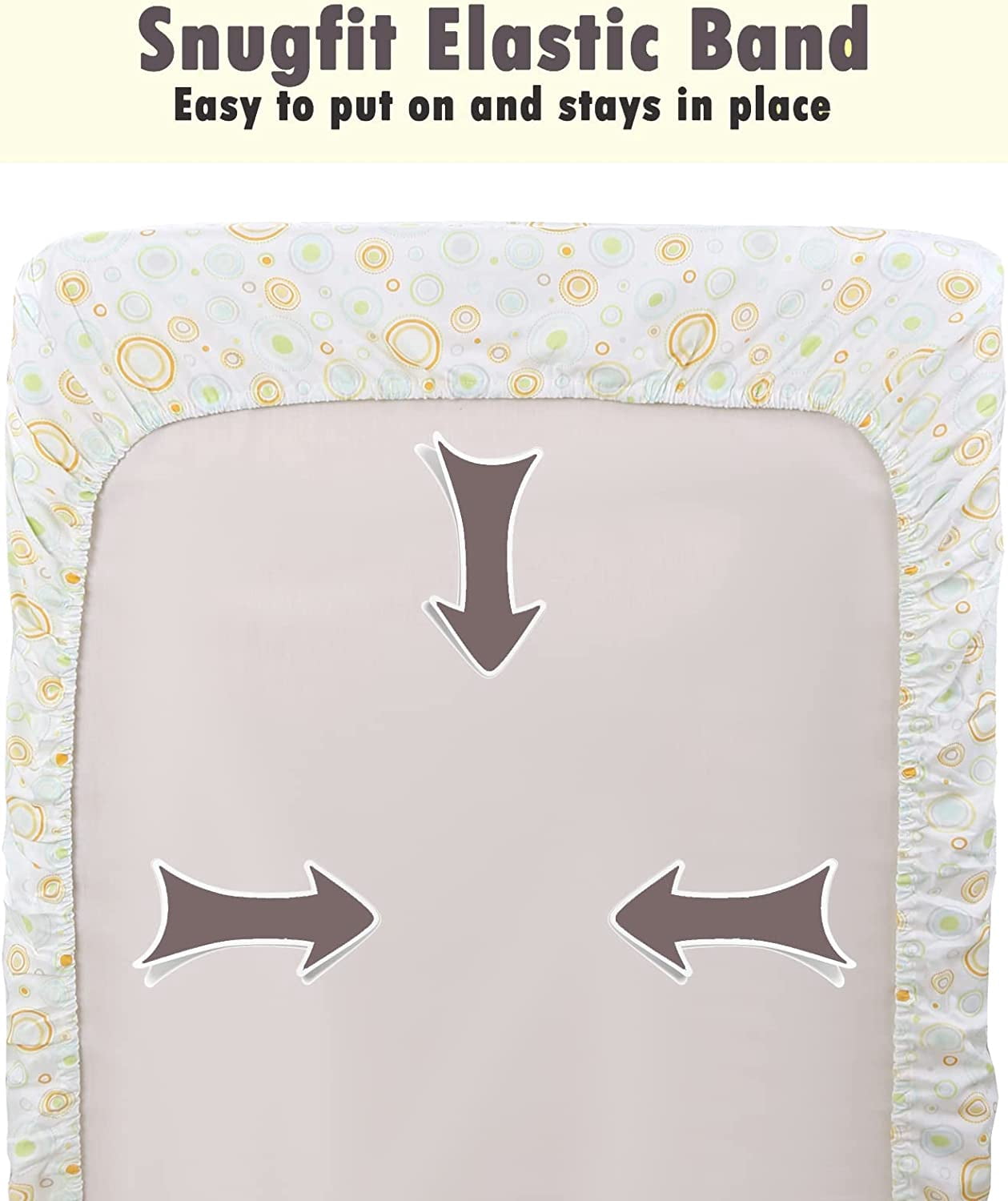 Danica 100% Cotton Fitted Baby Crib Sheet 3 Pack for baby Boys Girls |Standard Crib And Toddler Mattress Sheets | 28x52 Inch (3PK, ABC & 123)