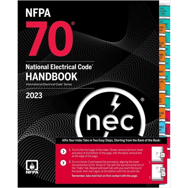 NFPA 70, National Electrical Code 2023 With Self-Adhesive Index Tabs 2024th Edition NFPA 70, National Electrical Code 2023 With Self-Adhesive Index Tabs 2024th Edition