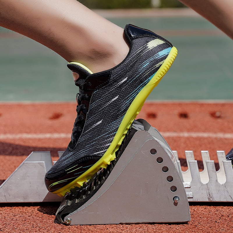 Track Spike Shoe for Men Professional Field and Track Shoes Breathable Running High Jump Racing Shoes