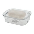 thumbnail image 5 of Unique Bargains 1 Pc Waterproof Soap Holder Ripple Style Clear Soap Holder for Bathroom 5.51"x4.13"x1.65", 5 of 6