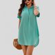 thumbnail image 1 of WILLBEST Vestidos Largos Casuales Para Mujer Vestido Informal Con Dobladillo Redondo Y Cuello Levantado, Color Sólido, A La Moda Para Mujer, 1 of 3