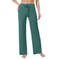 thumbnail image 2 of Endives Women's Casual Pants Loose Trousers High Waist Drawstring Comfortable Leisure Pyjama Bottoms Loose Work Jogging Bottoms Yoga Pants, 2 of 5