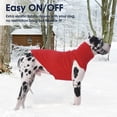 thumbnail image 6 of IECOii Small Dog Sweater,Stretch Fleece Vest Blue,Medium,Warm Pullover for Winter Spring and Fall, Soft & Lightweight Dog Sweatshirt Indoor Outdoor Clothes, 6 of 9