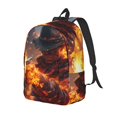 thumbnail image 1 of Fotbe Western Fire Cowboy Mochila de Lona con Estampado, Mochila Duradera, Mochila Versátil de Alta Calidad, Mochila Compacta Vintage-Small, 1 of 5